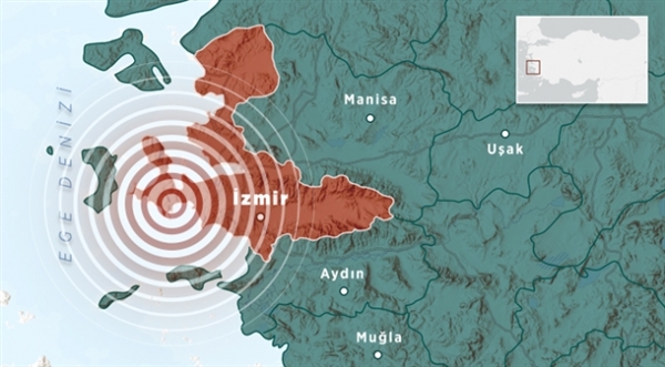 İzmir'de 4.8 şiddetinde deprem