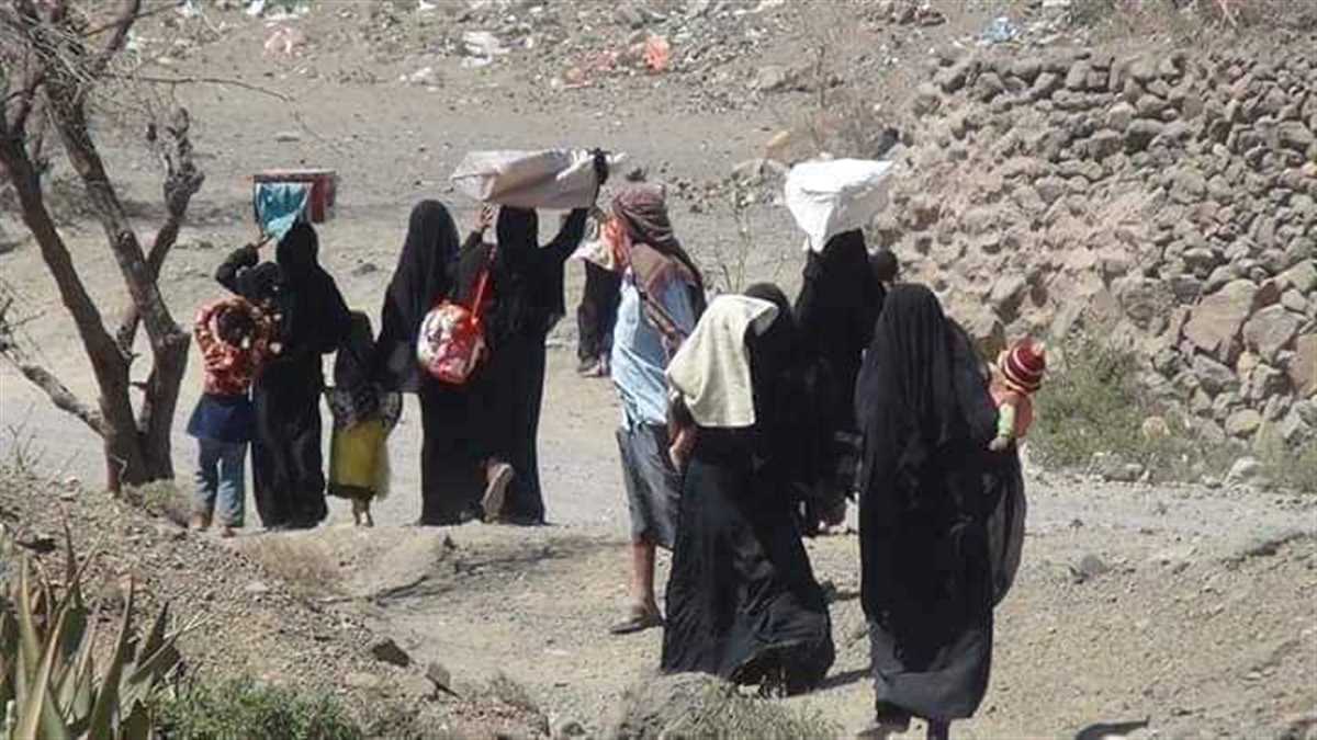 نزوح أكثر من 200 أسرة يمنية خلال أسبوع جراء تصاعد القتال