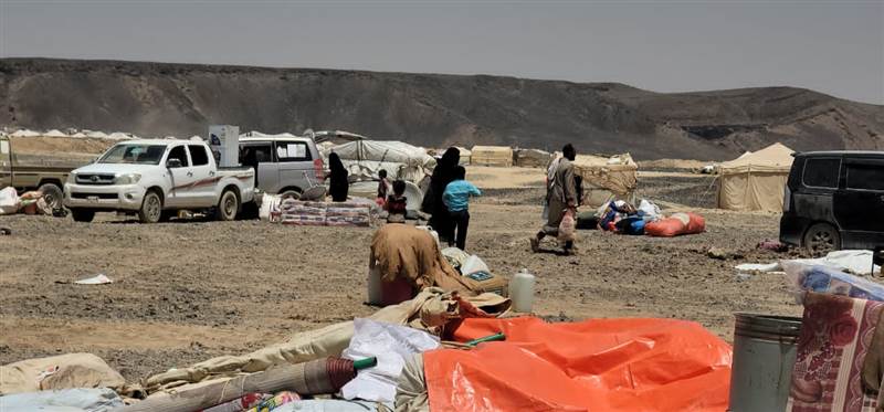 نار مليشيات الحوثي تواصل ملاحقة النازحين في مأرب