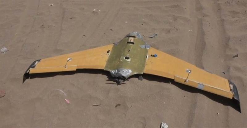 القوات المشتركة تسقط طائرة مسيرة في سماء الدريهمي أطلقتها المليشيات الانقلابية