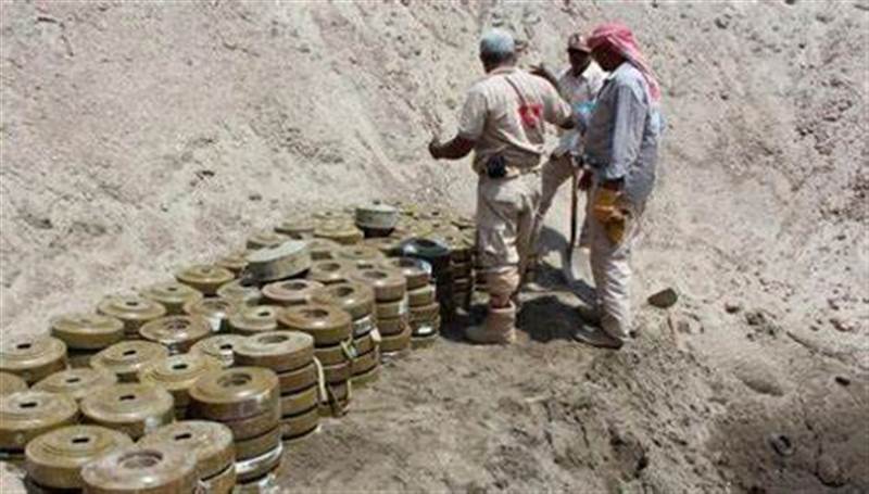 مقتل واصابة 910 اشخاص بسبب الغام وعبوات ناسفة زرعتها ميليشيا الحوثي في الجوف