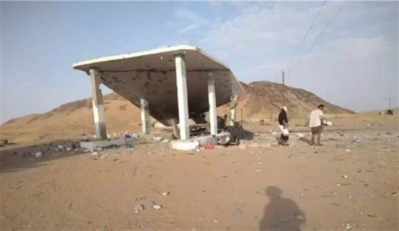 مقتل 4 مواطنين بصاروخ حوثي استهدف محطة وقود بشبوة