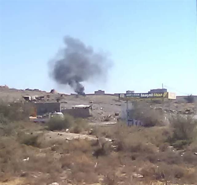 التحالف يستهدف بغارة منصة صواريخ ويدمر بأخرى آليات عسكرية في محافظة البيضاء
