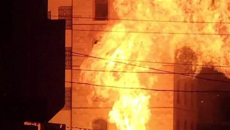 انفجار أحد مستودعات أسطوانات الغاز المنزلي لأحد تجار السوق السوداء بصنعاء