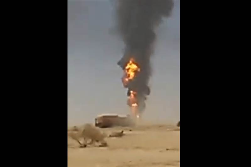 فيديو.. ميليشيات الحوثي تفجر ناقلة وقود شرق محافظة الجوف بعد خلاف مع سائقها