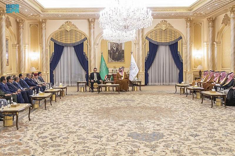 رئيس وأعضاء مجلس الوزراء يلتقون نائب وزير الدفاع السعودية