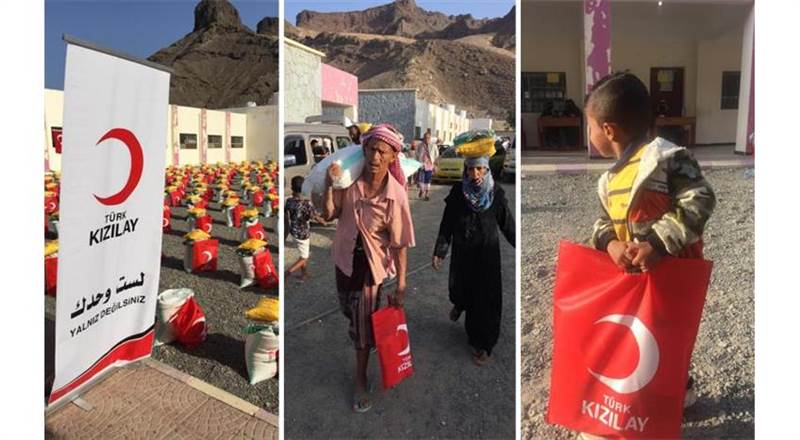 Türk Kızılay’ı ramazan ayı boyunca Yemen’de 5 bin gıda kolisi dağıtacak