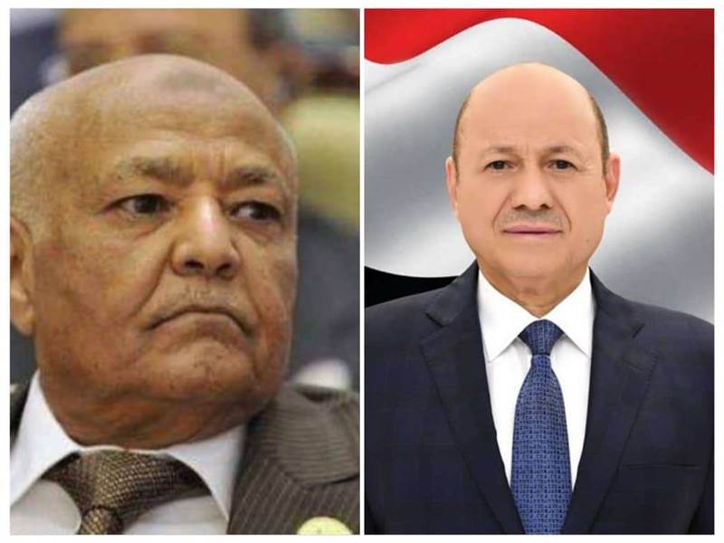 رئيس المجلس الرئاسي يهاتف رئيس الوزراء الأسبق "باسندوة" وتهنئته بعيد الفطر