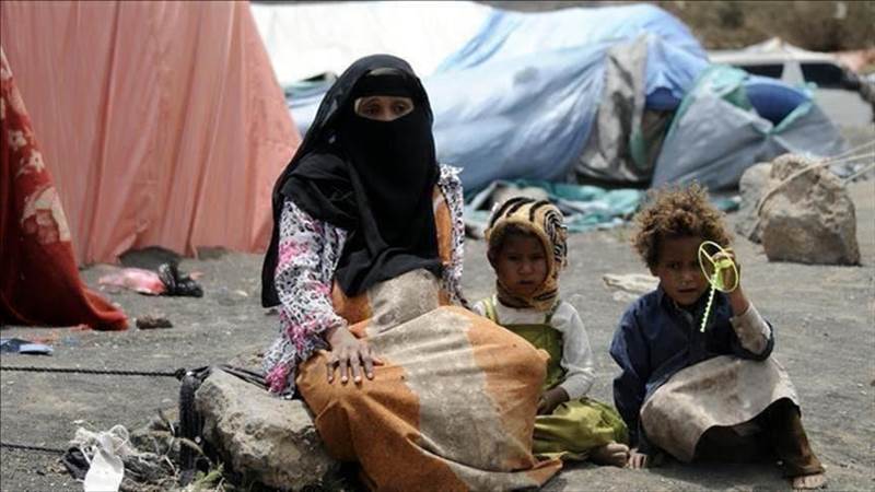 تقرير أممي: 77% من النازحين في اليمن أطفال ونساء