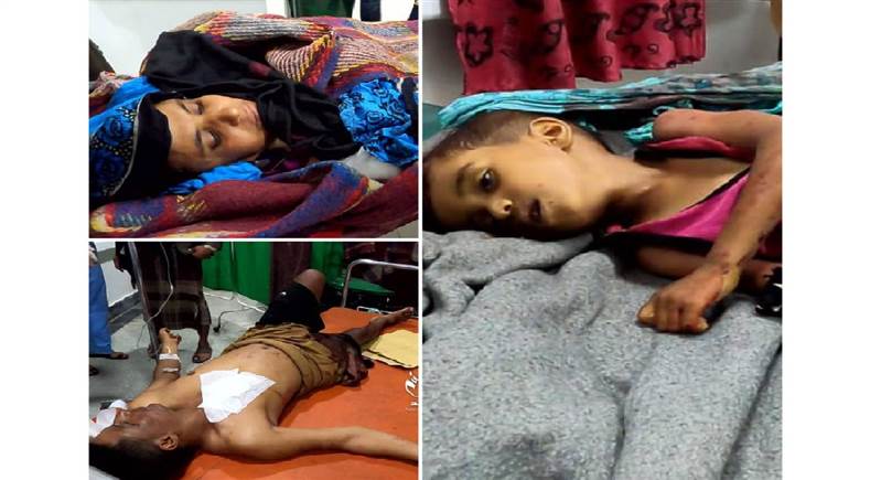 مقتل طفل واصابة والديه في قصف حوثي بتعز