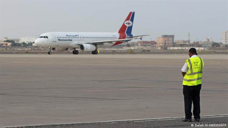Ateşkes sürecinde  Uluslararası Sana Havalimanı'na üçüncü ticari uçuş gerçekleşti