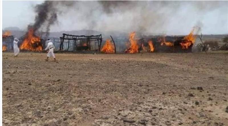 Marib'de yerinden edilenlerin kaldığı kampta çıkan yangında 1 kişi öldü 2 kişi yaralandı