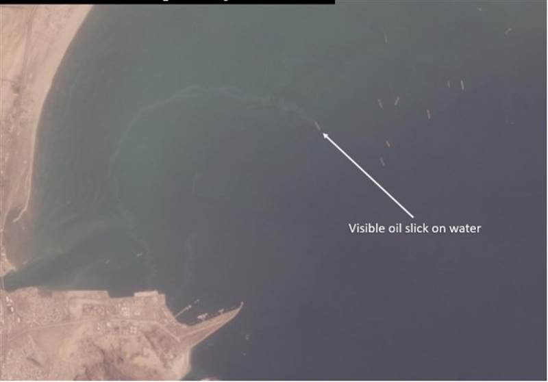 Son uydu görüntüleri Aden Limanı açıklarındaki petrol sızıntısını ortaya koydu