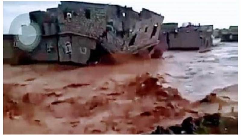 El-Cevf kentinde sel evleri yıktı, ölü ve kayıp haberleri geliyor