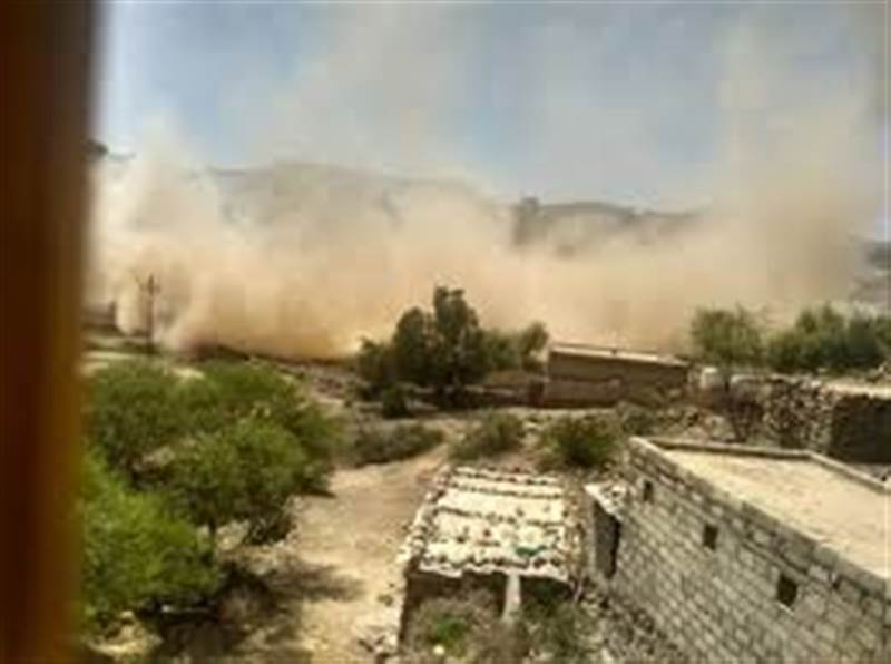 مليشيات الحوثي تقصف قرى سكنية شمال محافظة الضالع