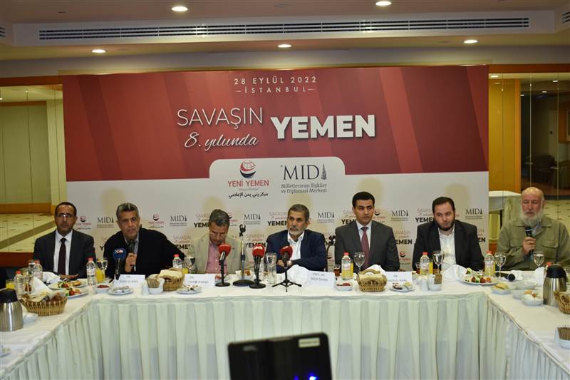Yeni Yemen Medya Merkezi ve MID tarafından Yemen’de Savaşın 8. Yılı Semineri düzenlendi