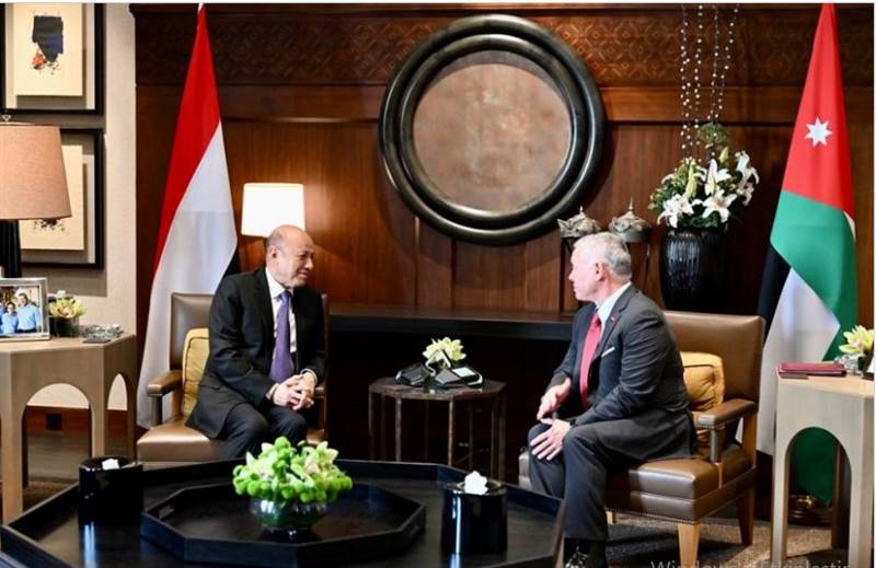 Yemen Başkanlık Konseyi Başkanı Alimi, Ürdün Kralı 2. Abdullah, görüştü