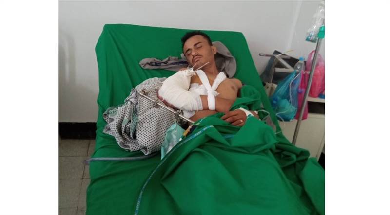 إصابة شاب برصاص قناص حوثي بمحافظة تعز