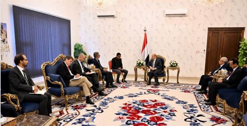 Yemen Cumhurbaşkanlığı Konseyi Başkanı, Avrupa Birliği büyükelçilerini kabul etti