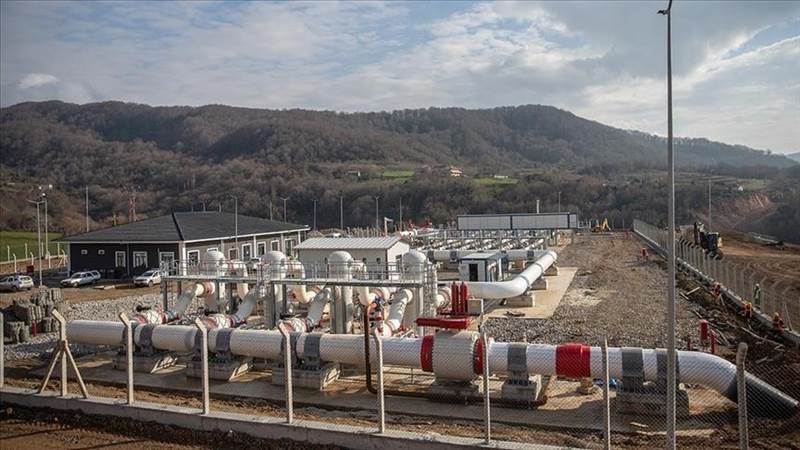 وزارة الطاقة التركية: اكتمال بناء الخط البري لغاز البحر الأسود ومحطة قياسه