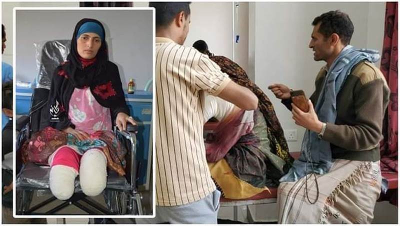 الضحية الـ16 في اسرتها.. إصابة امرأة برصاص قناص حوثي في تعز