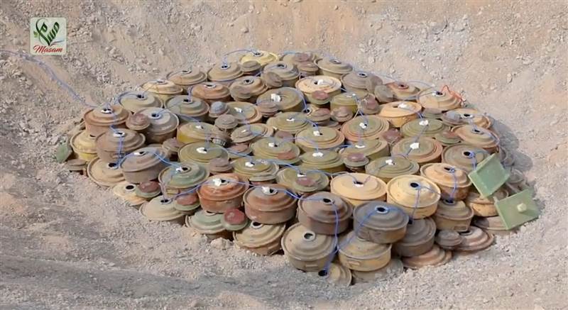 مسام يعلن نزع أكثر من 780 لغما وذخيرة منفجرة خلال اسبوع
