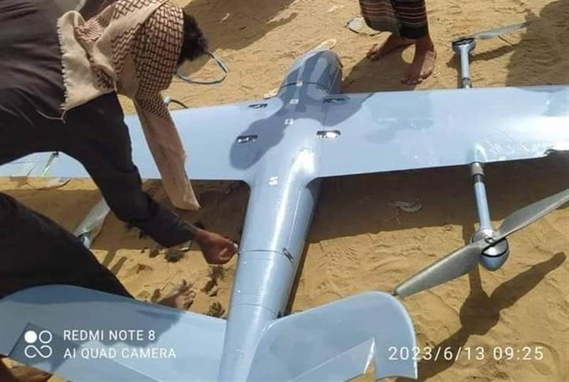 القوات المشتركة تسقط طائرة مسيرة في محافظة شبوة