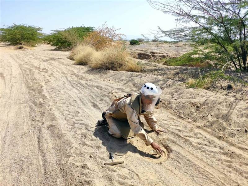 مشروع مسام يتلف 2500 لغم وعبوة ناسفة بمحافظة مارب