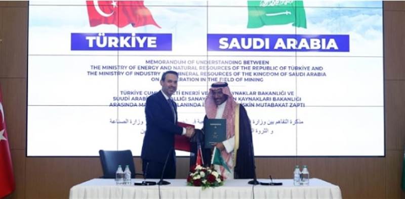 Türkiye ile Suudi Arabistan arasında madencilik alanında işbirliği anlaşması