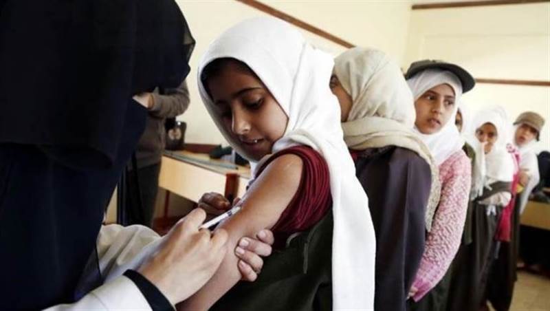 Yemen hükümeti kontrolündeki bölgelerde kızamık aşısı kampanyası