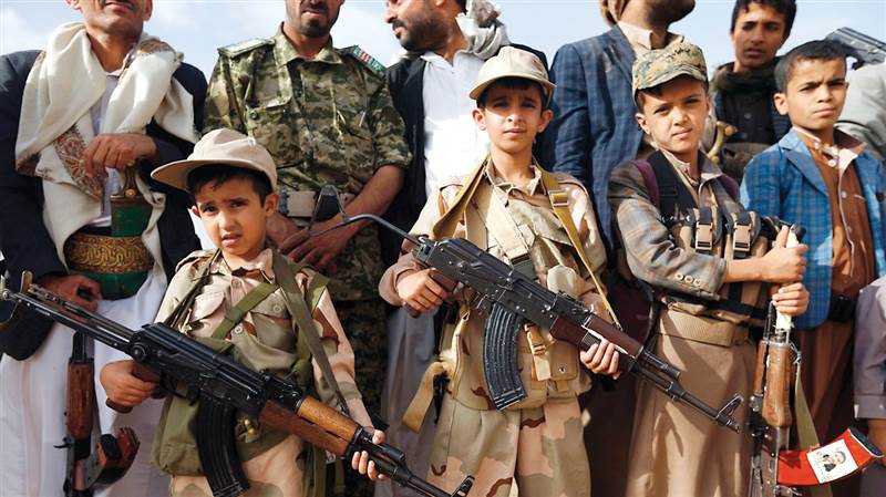معهد أمريكي: جيل الأطفال الذين يجندهم الحوثيون سيكون "بذور الحروب المستقبلية"