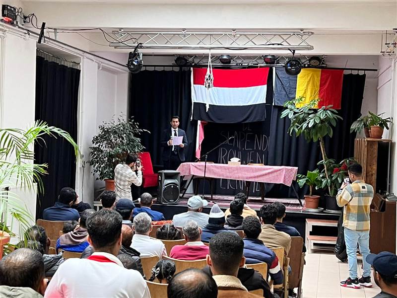 الجالية اليمنية في بلجيكا تحتفل بالأعياد الوطنية
