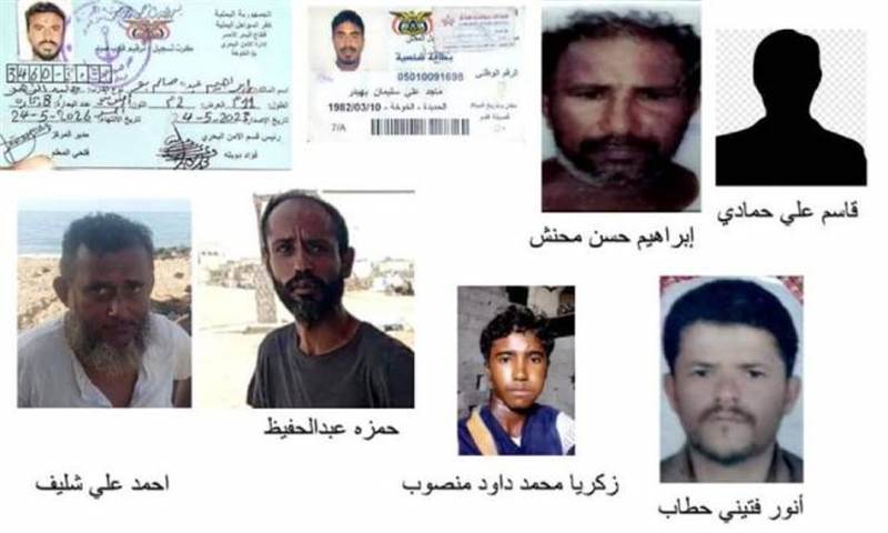عليهم اثار طلقات نارية.. العثور على جثث 8 صيادين يمنيين جرفتهم المياه إلى احدى الجزر اليمنية