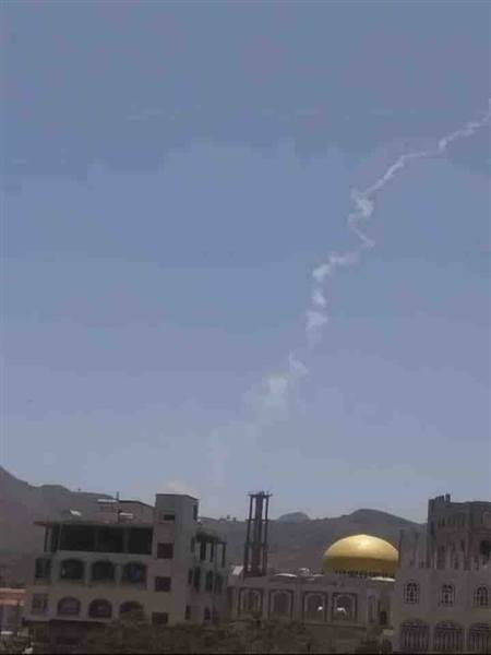 سقوط صاروخ حوثي في محافظة إب بعد وقت قليل من اطلاقه