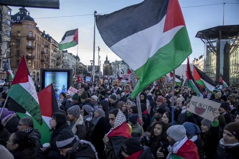 نصرة لغزة.. مظاهرات حاشدة في أوروبا تطالب بوقف المجازر الإسرائيلية