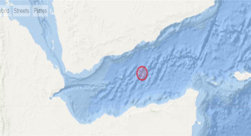 بقوة 5.2 درجة.. زلزال يضرب منطقة خليج عدن