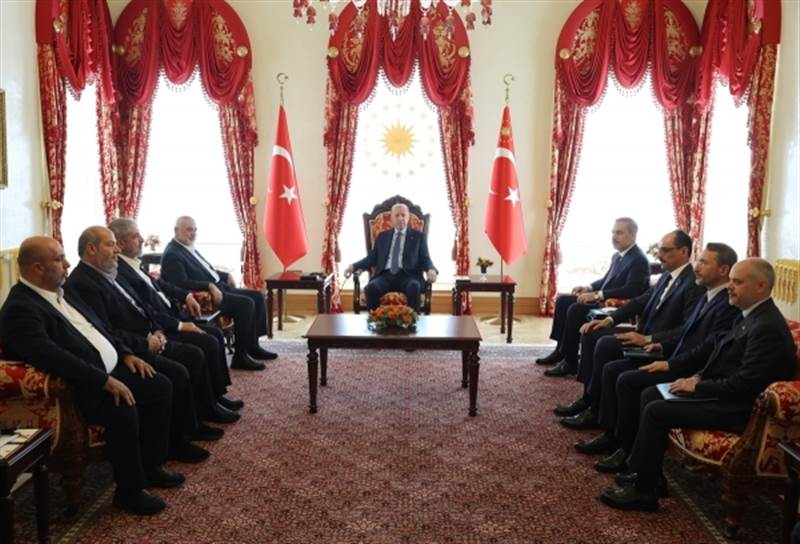 الرئيس التركي يلتقي هنية إسطنبول وهذا أبرز ما دار بينهما