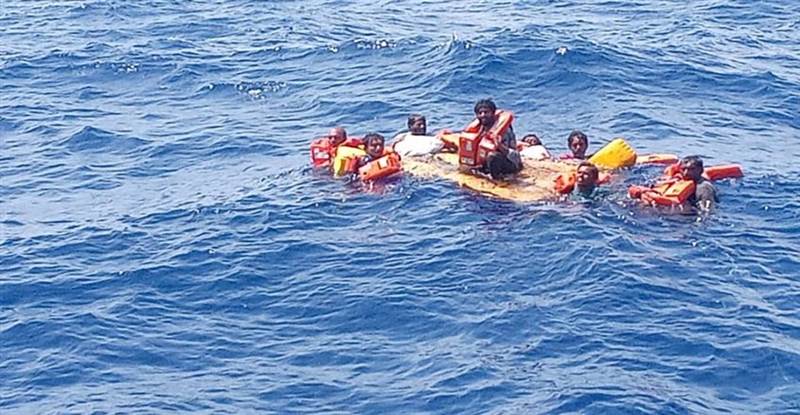 غرق سفينة هندية قبالة سواحل سقطرى
