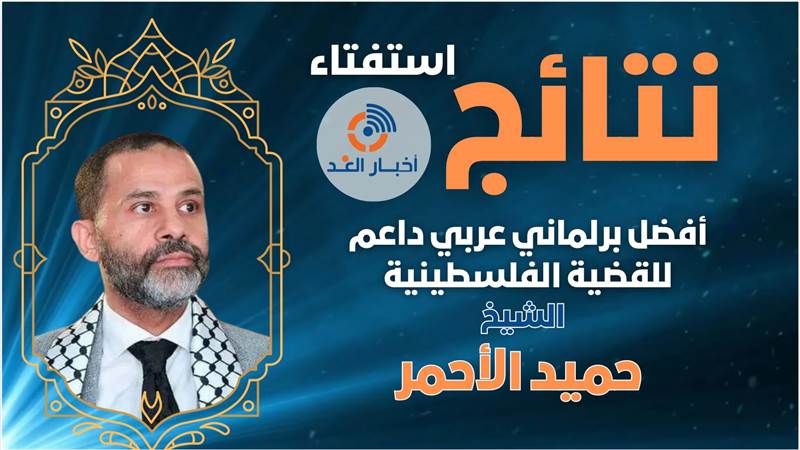 الشيخ حميد الأحمر أفضل برلماني عربي داعم للقضية الفلسطينية لعام 2024