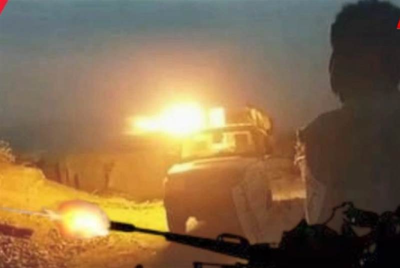 عاجل : في الاثناء  معارك ضارية بين الجيش الوطني وميليشيات الحوثي  في جبهة باب غلق شمال الضالع.