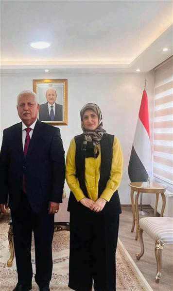 تعيين ابتسام الشاطر واحمد الوجيه كمستشارين  في سفارة اليمن بتركيا
