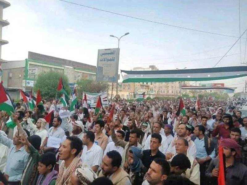Thousands Rally in Marib as Gaza Enters 653rd Day of Israeli Siege