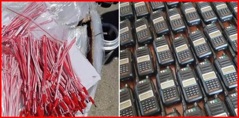 الأمن يضبط شحنة ضخمة من حبال التفجير والأجهزة اللاسلكية في منفذ صرفيت