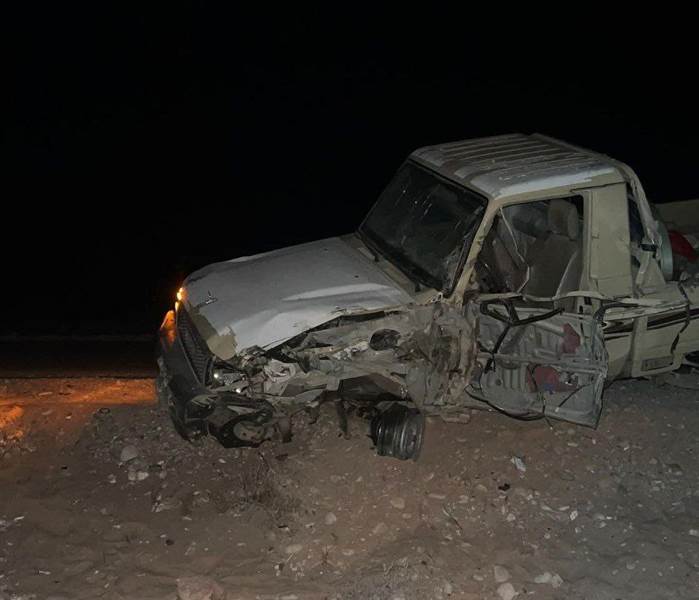 وفاة شاب وإصابة ثلاثة آخرين في حادثي سير منفصلين بمحافظة شبوة