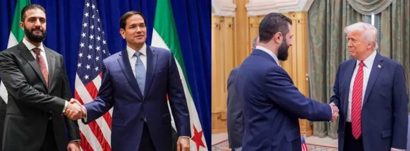 لقاء تاريخي في واشنطن.. الرئيس السوري أحمد الشرع يجتمع بترامب لبحث اتفاق أمني وإعادة إعمار سوريا