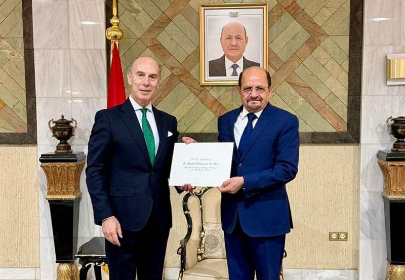 اليمن تتسلم أوراق اعتماد السفير الإسباني الجديد لدى الجمهورية