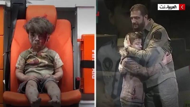 بعد 9 سنوات من صورة هزّت العالم.. "الطفل عمران" يعود إلى الواجهة  ويروي قصته والشرع يحتضنه