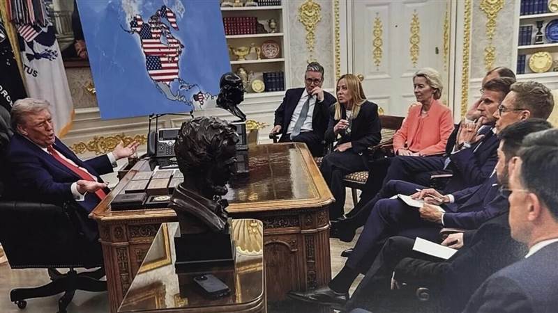 ترامب ينشر صورًا مثيرة للجدل تضم كندا وغرينلاند وفنزويلا إلى الخريطة الأمريكية