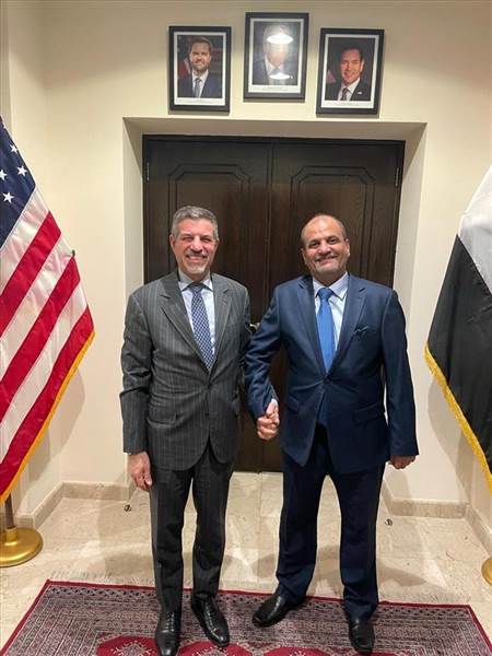 شلال شايع يبحث مع السفير الأمريكي تعزيز الشراكة لمكافحة الإرهاب ويحذر من تحالف الحوثيين مع التنظيمات المتطرفة