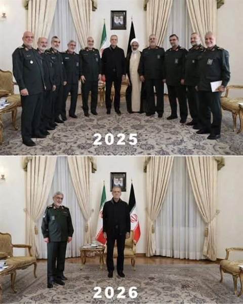 Striking scene from Tehran.. Missing leaders between 2025 and 2026 raise questions